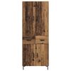 vidaXL Credenza Legno vecchio 69,5 x 34 x 180 cm Legno multistrato