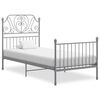 vidaXL Giroletto Grigio in Metallo 90x200 cm