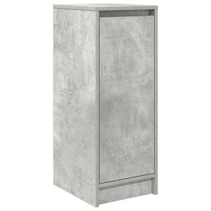 vidaXL Scarpiera Grigio Cemento 29,5x34x76 cm in Legno Multistrato