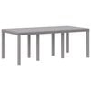 vidaXL Tavolo da Giardino Grigio chiaro 200 x 100 x 73 cm polyrattan