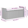 vidaXL Panchina con contenitore Bianco Lavato 110 x 40 x 50 cm Rattan