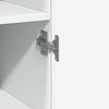 vidaXL Mobile Sottile Bianco 40x42,5x225 cm in Truciolato