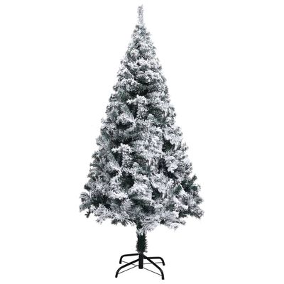 vidaXL Albero di Natale Preilluminato con Palline e LED Verde 120 cm