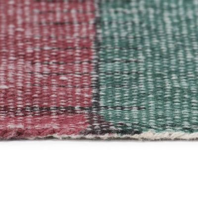 vidaXL Tappeto Kilim Tessuto a Mano in Cotone 120x180 cm Multicolore