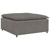 vidaXL Modulo Poggiapiedi Divano Modulare Grigio Chiaro 100x100x48 cm