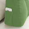 vidaXL Cuscino per Schiena Verde chiaro 60 x 24 x 50 cm Velluto