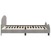 vidaXL Struttura letto bambini con testata Grigio chiaro 90 x 200 cm