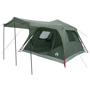 vidaXL Tenda Familiare con tetto Verde militare 305 x 275 x 190 cm