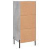 vidaXL Credenza Grigio Cemento 34,5x34x90 cm in Legno Multistrato