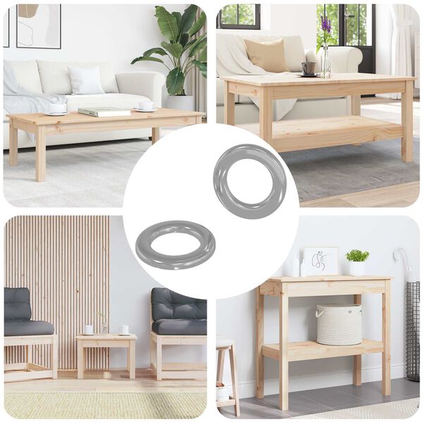 vidaXL Rondelle 2 pcs Argento 10 x 10 x 0,8 mm Ferro