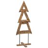vidaXL Albero di Natale Marrone 90 cm Legno di teak solido