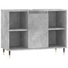 vidaXL Armadietto da Bagno Grigio Cemento 80x33x60cm Legno Multistrato