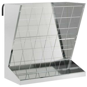vidaXL Nutriente per Fieno Argento 71 x 33 x 70 cm 5 kg