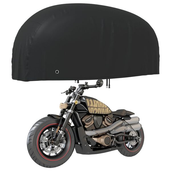 vidaXL Copertura per Moto Nera 220x95x110 cm 210D Oxford