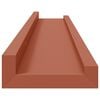 vidaXL Scaffale da parete 4 pcs Rosso 60 x 9 x 3 cm Legno multistrato