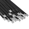 vidaXL Fascetta per Cavi 250 pz 7,9 x 400 mm Nero