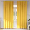 vidaXL Tende Blackout con Anelli 2 pcs Giallo senape 245 x 140 cm