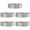 vidaXL Anello per vaso 5 pz Argento 80 x 80 x 20 cm