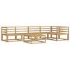 vidaXL Set di divani da esterno 6 pz Bianco Legno di Acacia Massello