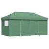 vidaXL Tendone per Feste Pieghevole Pop-Up con 4 Pareti Verde
