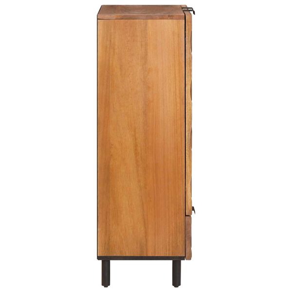 vidaXL Credenza con cassetto Finitura Marrone Acacia 60 x 33 x 100 cm