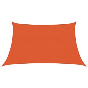 vidaXL Vela Parasole 160 g/m&sup2; Trapezio Arancione 3/4x2 m in HDPE