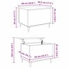vidaXL Tavolino da salotto Legno vecchio 60 x 44,5 x 45 cm