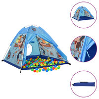 vidaXL Tenda da Gioco per Bambini Blu con 250 Palline 120x120x90 cm