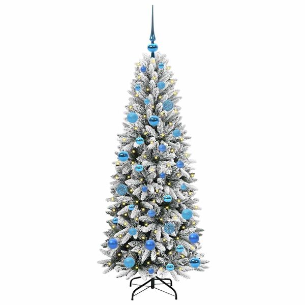 vidaXL Albero di Natale artificiale Bianco 63 x 63 x 150 cm