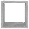 vidaXL Mensole Parete a Cubo 6 pz Grigio Cemento 26x15x26 cm