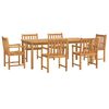 vidaXL Set da Pranzo da Giardino 7 pz in Legno Massello di Acacia