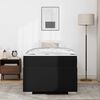 vidaXL Struttura del letto con materasso Nero 100 x 200 cm Tessuto