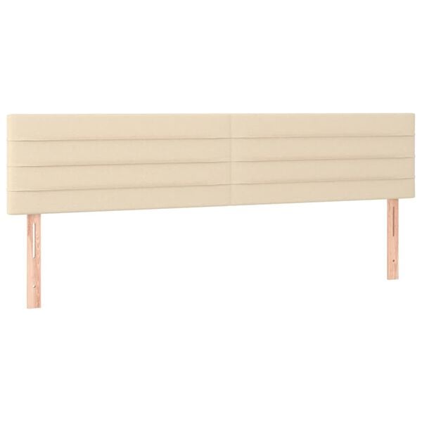 vidaXL Testiere Crema 160x5x78/88 cm in Tessuto