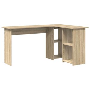 vidaXL Scrivania Rovere Sonoma 142 x 102 x 73 cm Legno ingegnerizzato