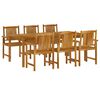 vidaXL Set da Pranzo per Giardino 7 pz in Legno Massello di Acacia