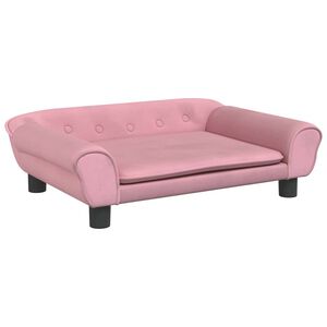 vidaXL Divano per Bambini Rosa 70x45x26 cm in Velluto