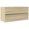 vidaXL Mobile Lavabo Rovere Sonoma 90x38,5x45 cm in Legno Multistrato