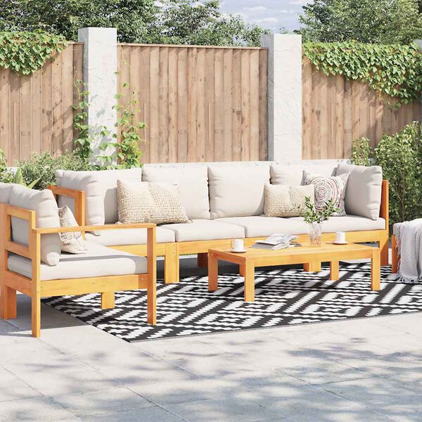 vidaXL Tappeto da Esterni ARAKIL Bianco e Nero 190x290 cm in PP