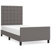 vidaXL Giroletto con Testiera Crema 80x200 cm in Similpelle