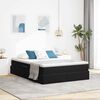 vidaXL Letto con contenitore e materasso Nero 140 x 190 cm Velluto