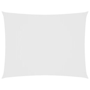vidaXL Parasole a Vela Oxford Rettangolare 2,5x4 m Bianco