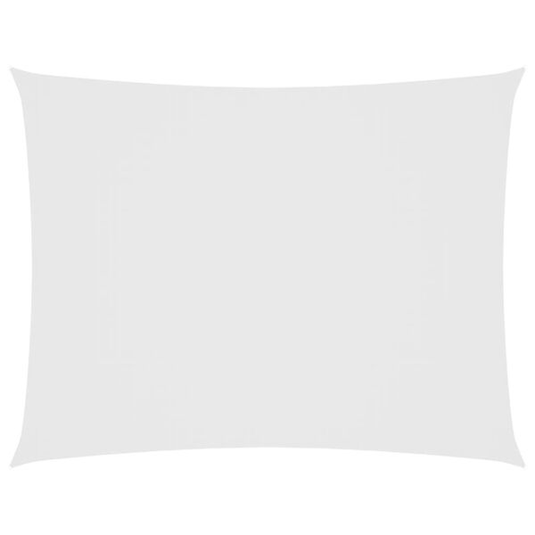 vidaXL Parasole a Vela Oxford Rettangolare 2,5x4 m Bianco