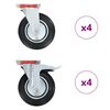 vidaXL Ruote Girevoli 8 pz 200 mm