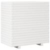vidaXL Fioriera da Giardino Bianca 70x40x72 cm Legno Massello di Pino
