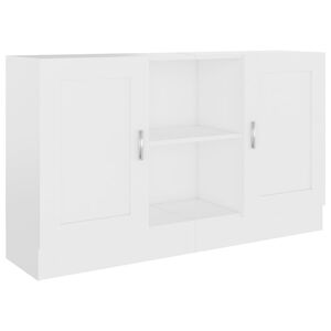 vidaXL Credenza Bianca 120x30,5x70 cm in Legno Multistrato