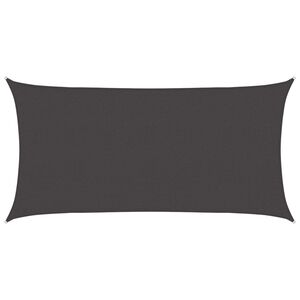vidaXL Telo Ombra Antracite 2,5 x 6 m HDPE