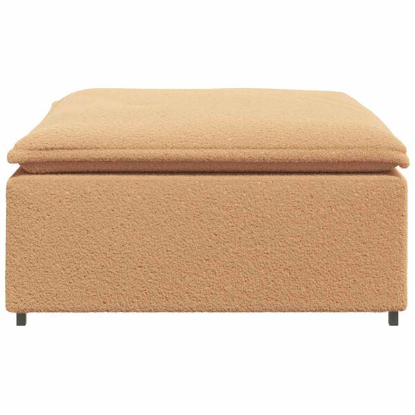 vidaXL Modulo Poggiapiedi Divano Modulare Beige 100x100x48 cm