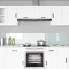 vidaXL Schienale da cucina 2 pcs Bianco 110 x 40 cm vetro temperato
