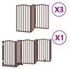 vidaXL Cancello Cani Porta Pieghevole Marrone 15 Pannelli 750cm Pioppo