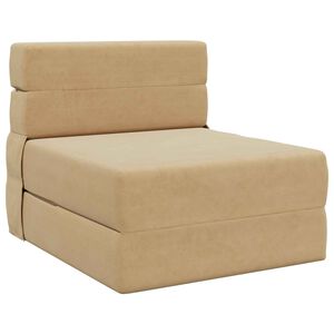 vidaXL Divano Letto Pieghevole Verde Grigio 70 x 72 x 60 cm Tessuto
